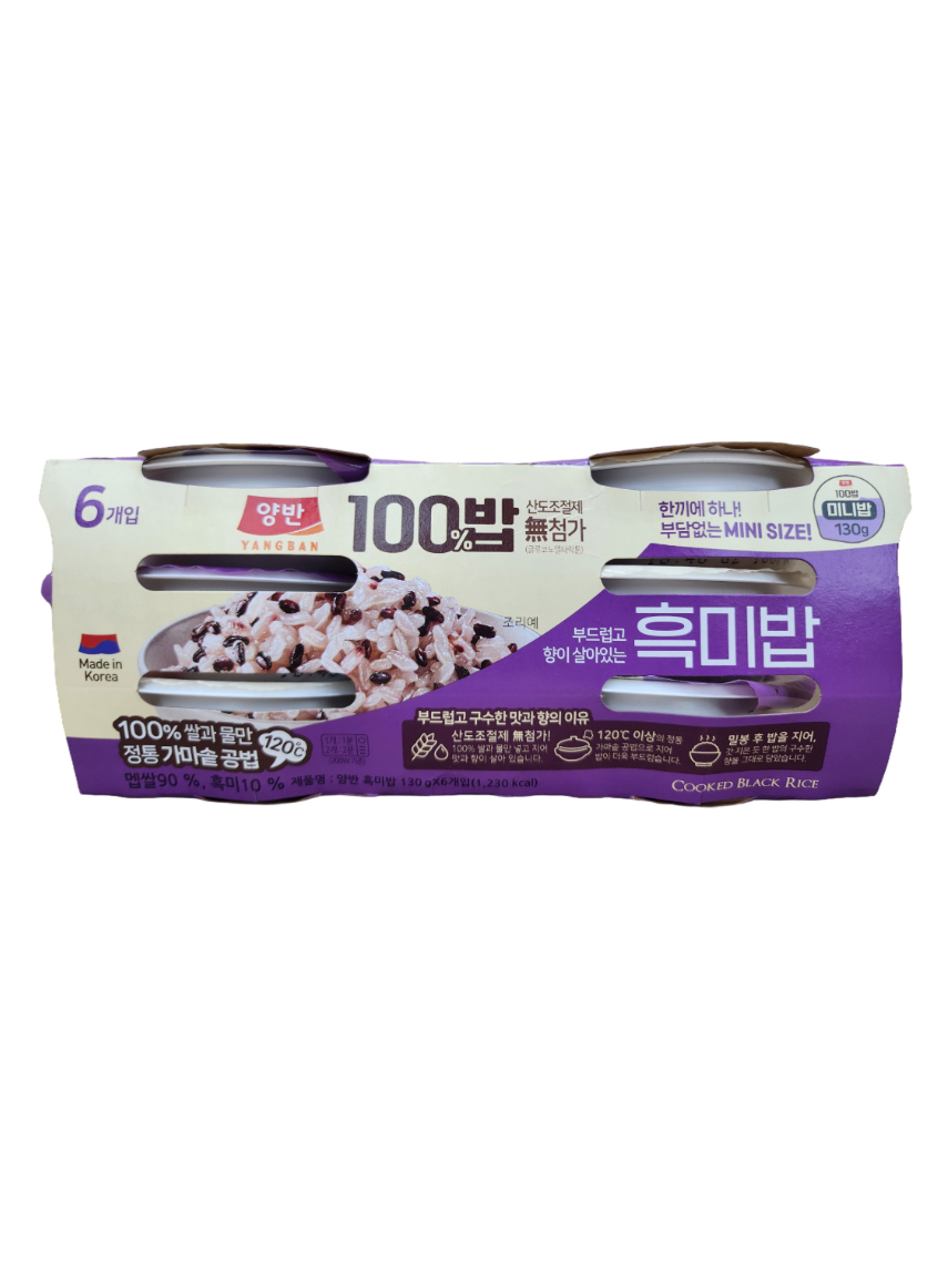 동원 양반100밥 흑미밥 130g*6입