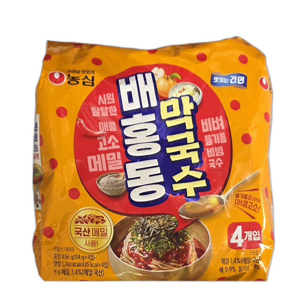 농심)배홍동막국수(멀티) 114g*4