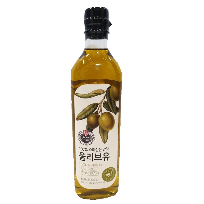 백설압착올리브유 900ml