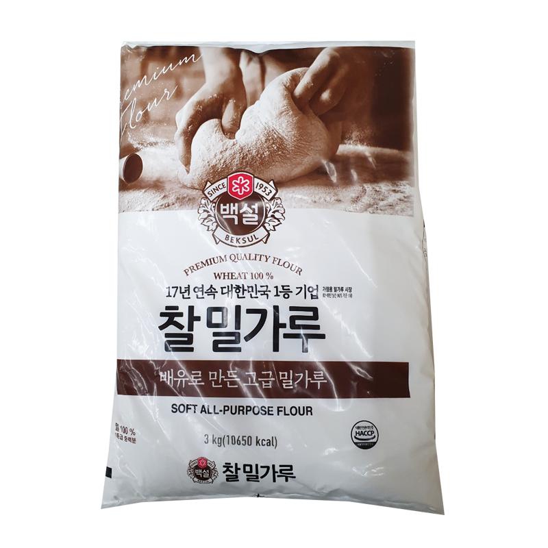 백설)찰밀가루 3kg