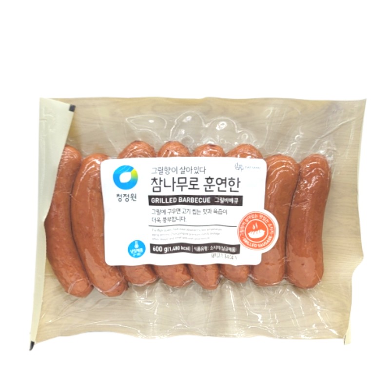 청정원 참나무훈연바베큐소시지 600g