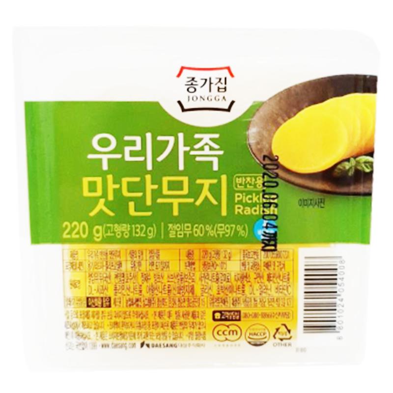 청정원 종가집 맛단무지 220g