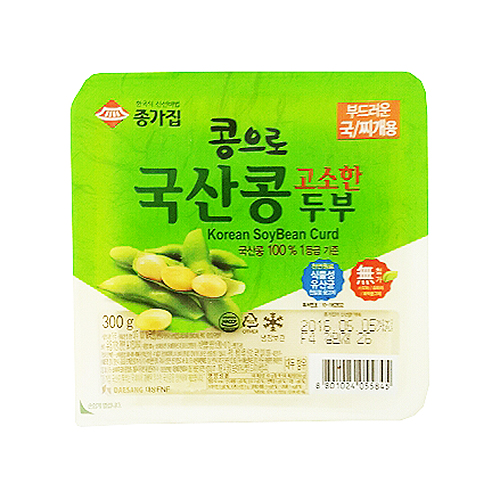 청정원 국산콩두부찌개