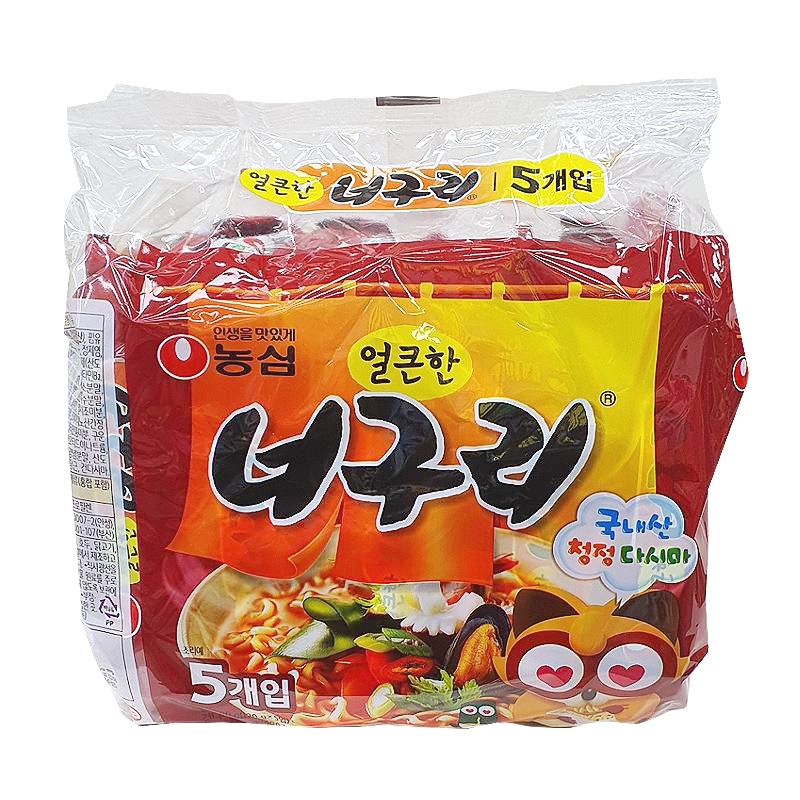 농심)너구리얼큰한맛(멀티) 120g*5
