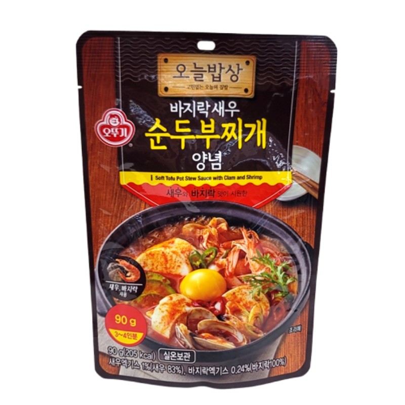 오뚜기 바지락새우순두부찌개양념90g