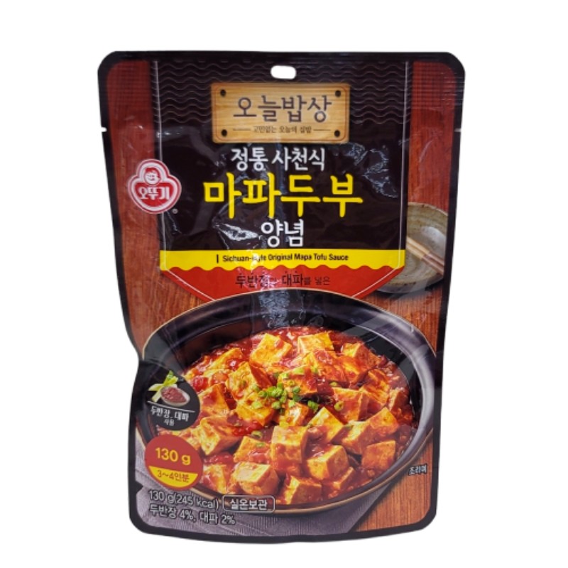 오뚜기 정통사천식마파두부양념130g