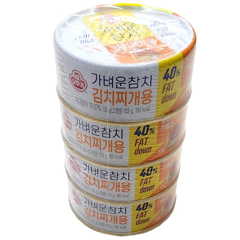오뚜기)가벼운참치_김치찌개용(4입) 135g*4