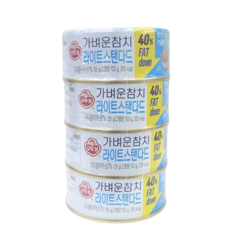 오뚜기가벼운참치라이트(4입) 135g*4