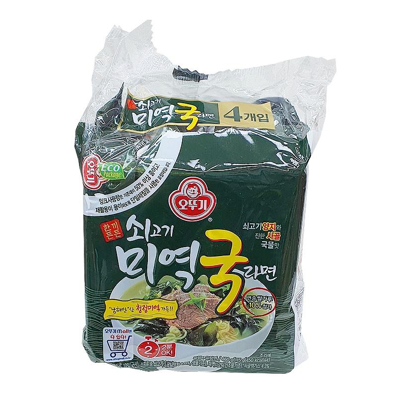 오뚜기 쇠고기미역국라면 멀티 115g*4
