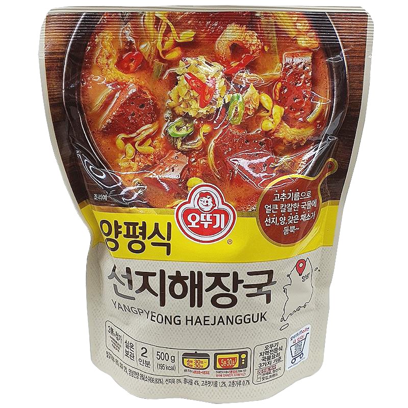 오뚜기 양평식선지해장국 500g