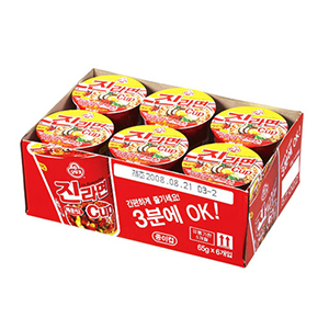 오뚜기 진라면컵매운맛 6입