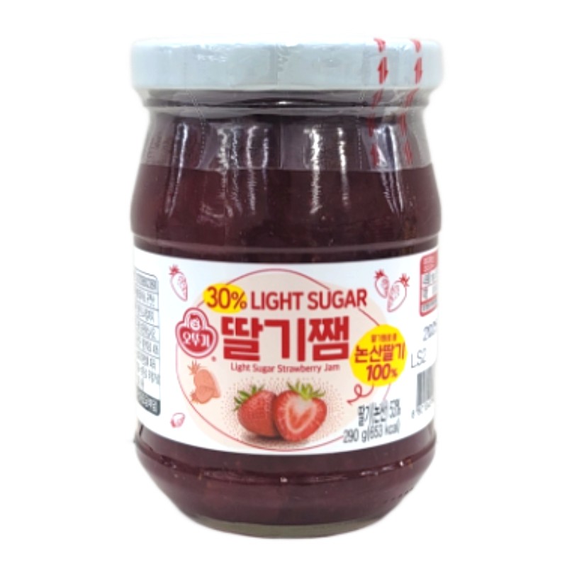 오뚜기 LIGHT&JOY 당을줄인 논산딸기쨈 290G