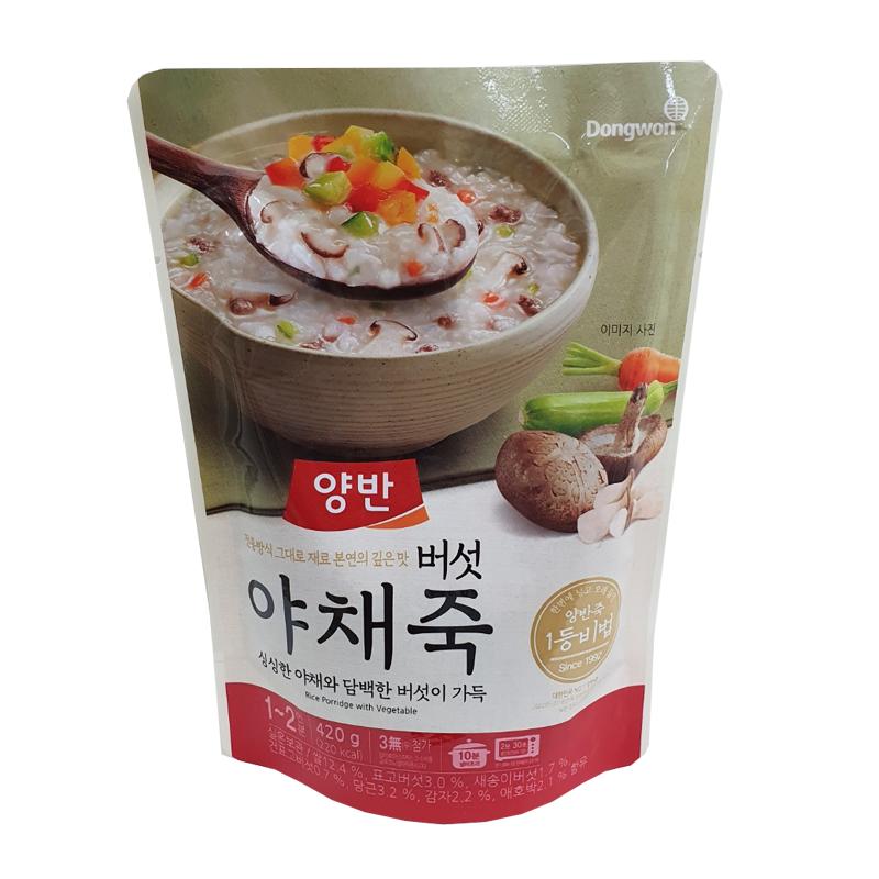 동원 양반 버섯 야채죽 420g
