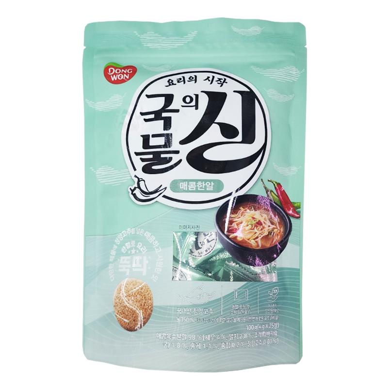 동원 국물의 신 매콤한알 4gX25입(파우치)
