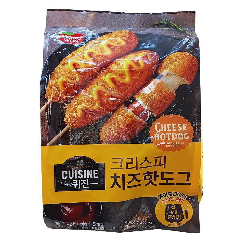 동원 퀴진 크리스피 치즈핫도그 400g