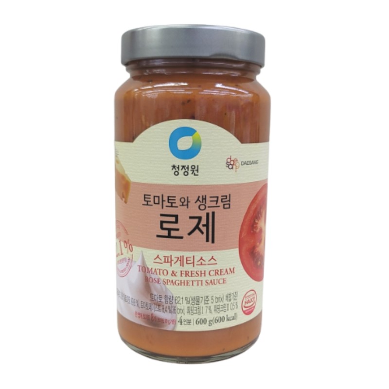 청정원 로제스파게티소스 600g