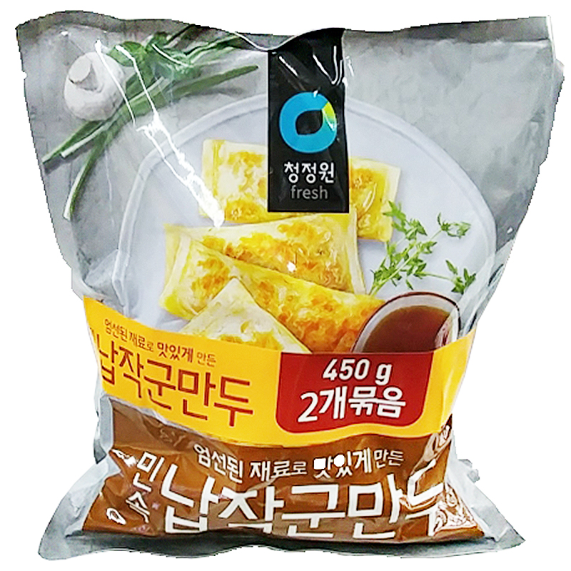청정원 민속납작군만두 450g*2