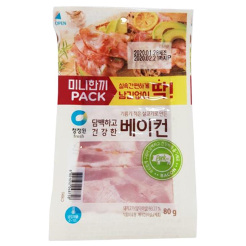 청정원 담백하고건강한베이컨 80g