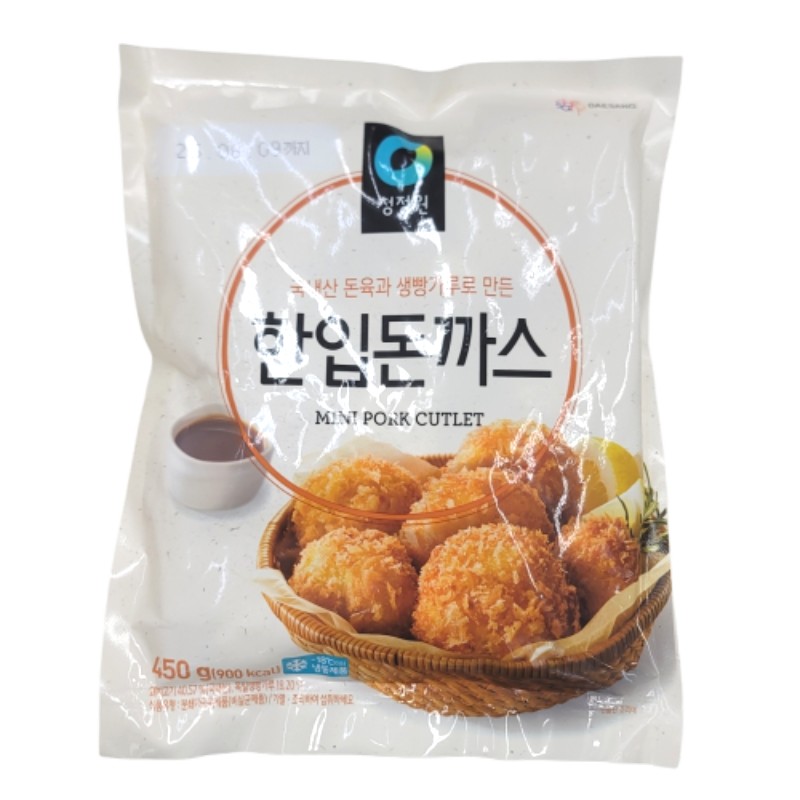 청정원 한입돈까스 450g
