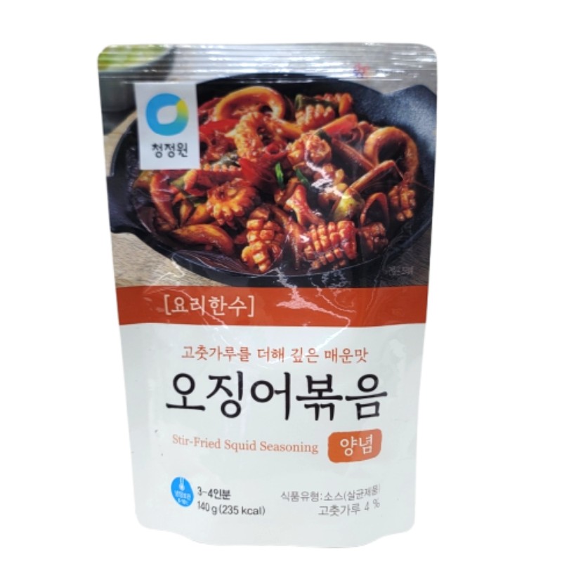 청정원 요리한수오징어볶음양념 140g