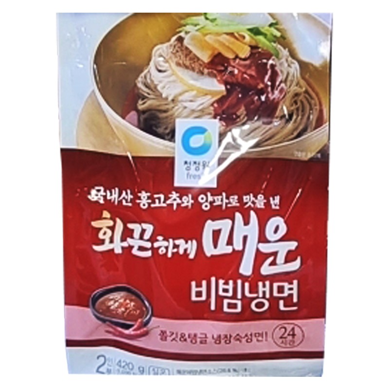 청정원 화끈하게매운비빔냉면2인 420g