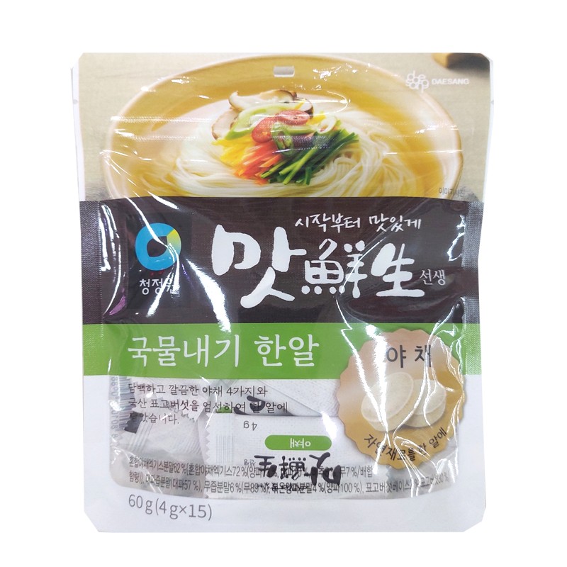 청정원 맛선생야채국물내기한알 100g