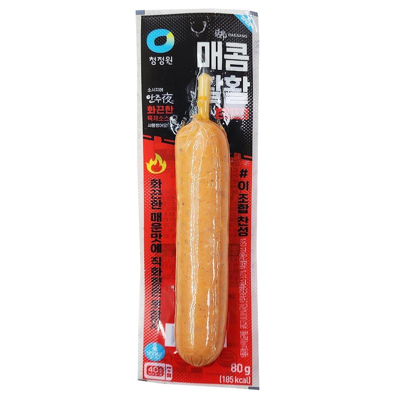 청정원 매콤활활소시지
