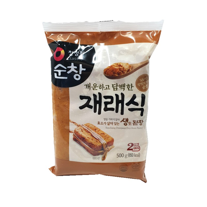 청정원 재래식안심생된장(비닐) 500g