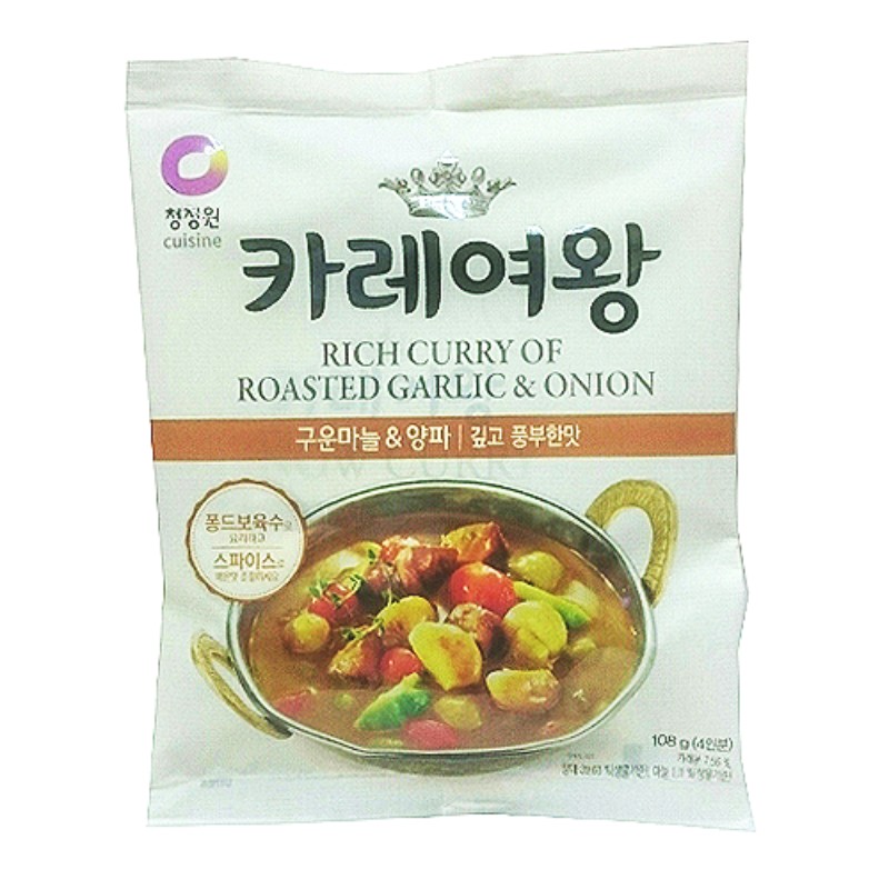 청정원 카레여왕마늘양파 108g