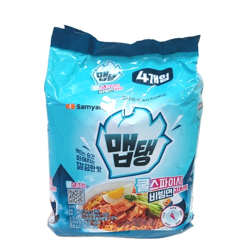 삼양 맵탱 스파이시비빔면김치맛(멀티) 134g*4