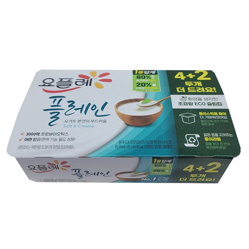 빙그레 요플레(플레인) 6입