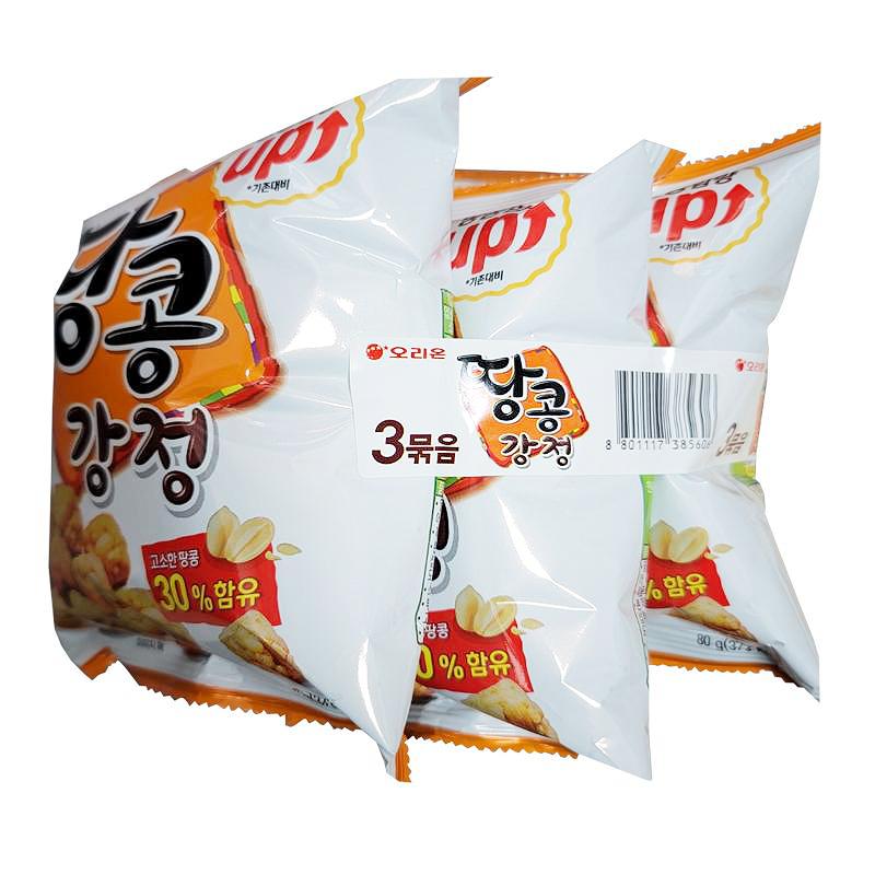 오리온)땅콩강정(번들) 80g*3