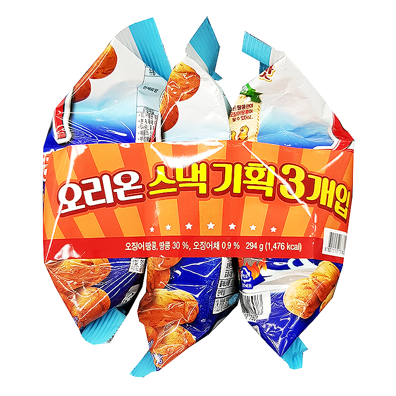 오리온)오징어땅콩(번들) 98g*3