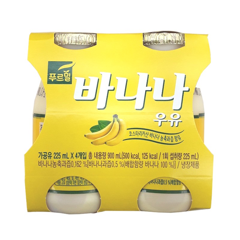 푸르밀 바나나우유 4입 255ml*4