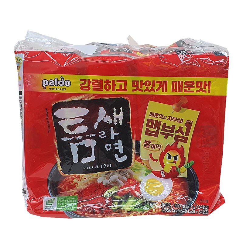 팔도)틈새라면(멀티) 120g*5