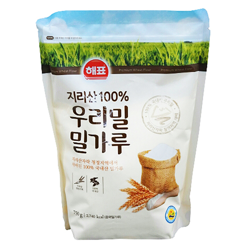 해표우리밀밀가루 750g