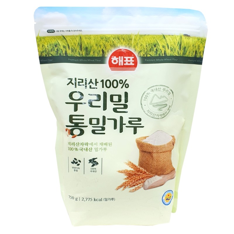 해표우리밀통밀가루 750g
