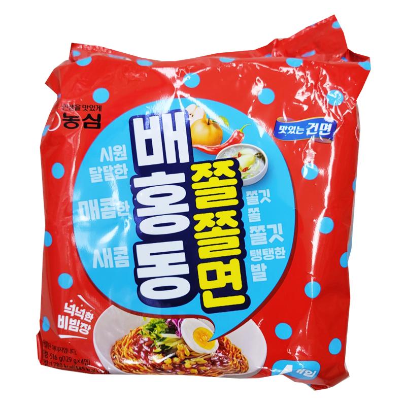 농심)배홍동쫄쫄면(멀티)	129g*4