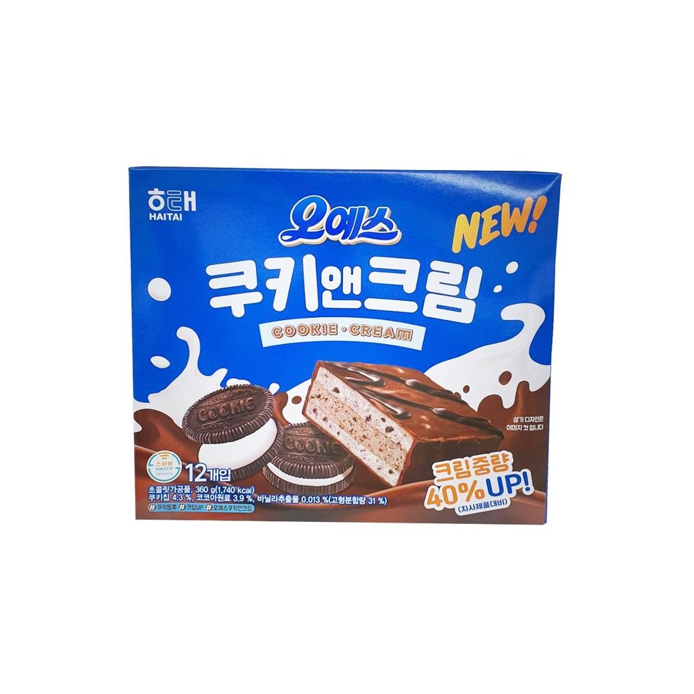 해태 오예스 쿠키앤크림