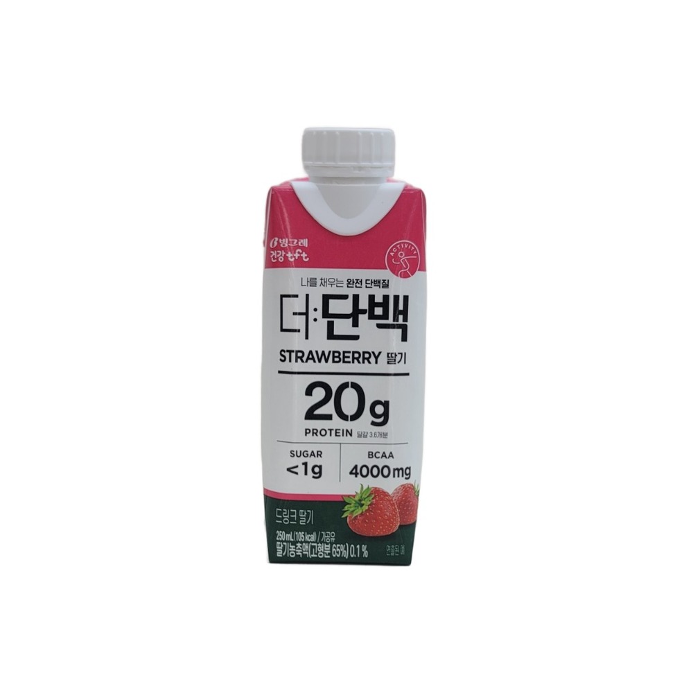 빙그레 더:단백(딸기)드링크250