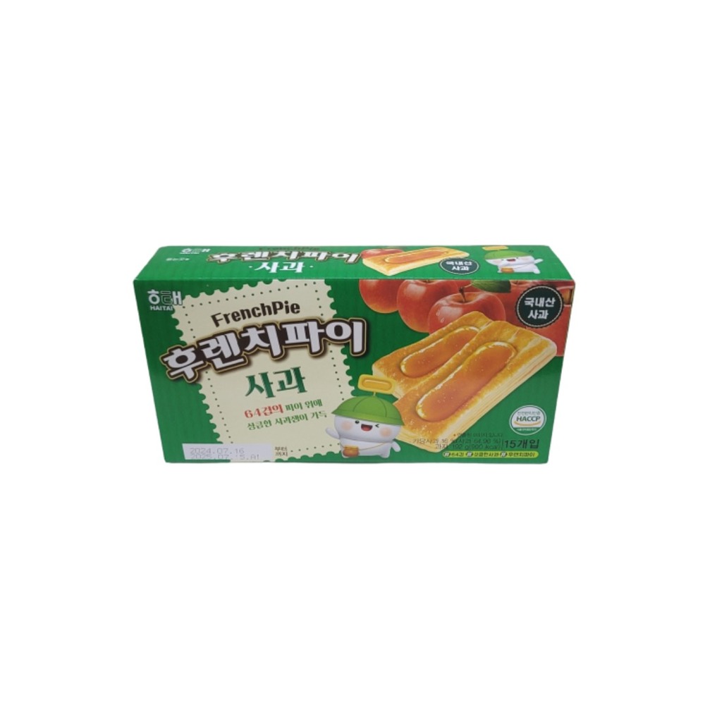 해태 후렌치파이 사과