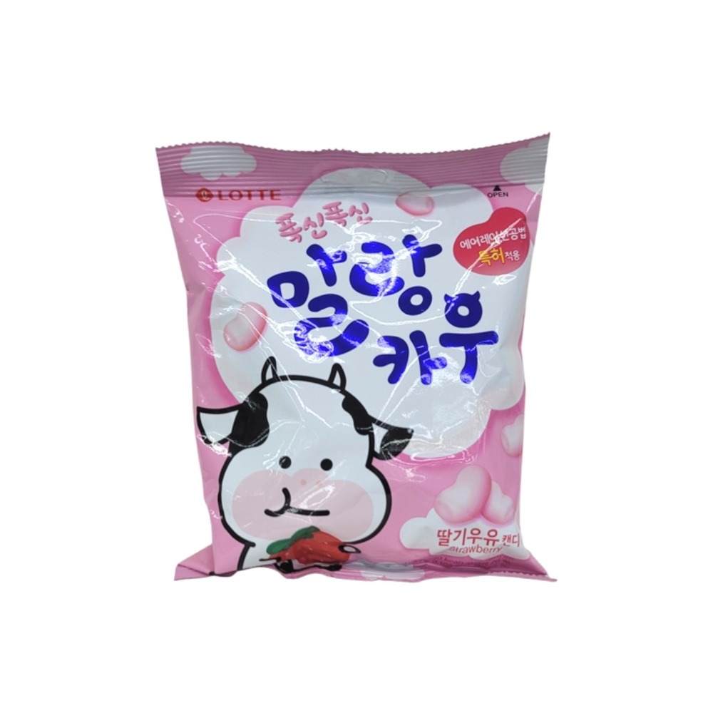롯데 말랑카우 딸기