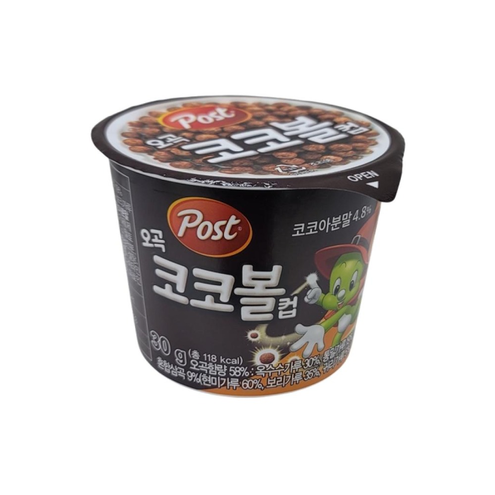 동서 포스트 오곡코코볼 컵
