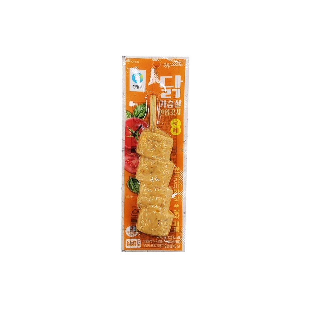 청정원 닭가슴살한입꼬치(로제맛)