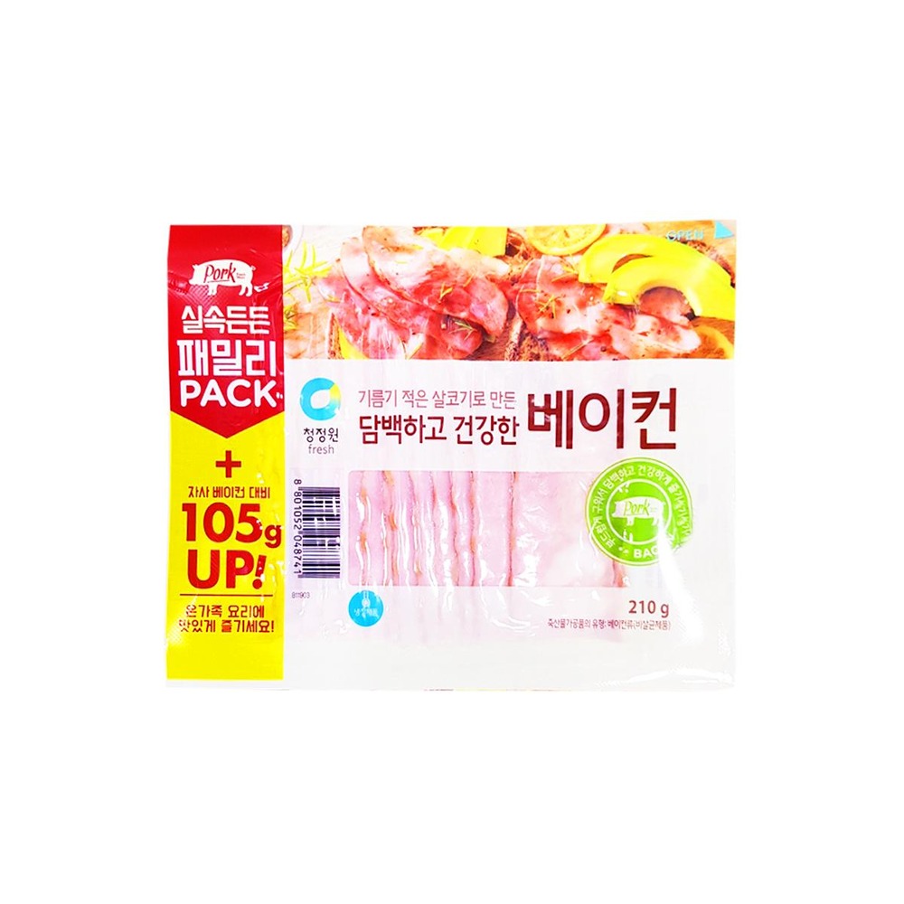청정원 담백하고건강한베이컨