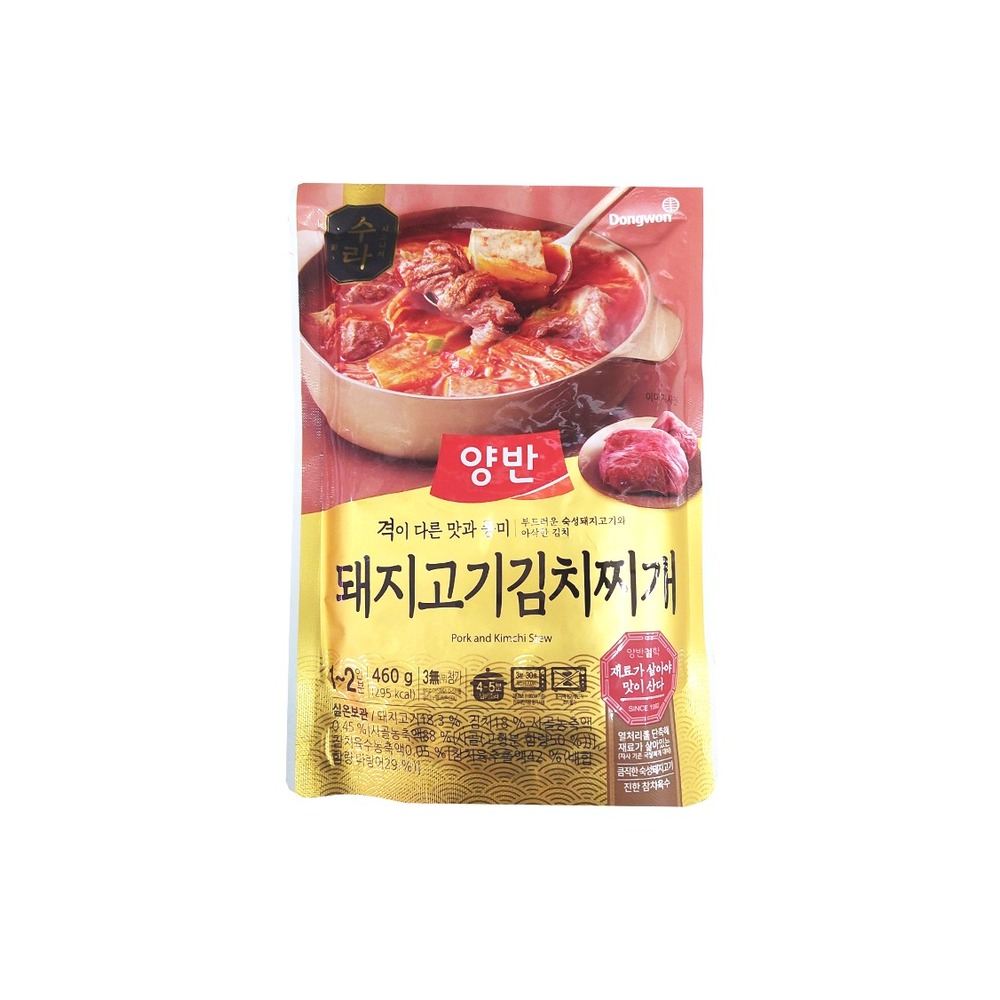 동원 양반 수라 돼지고기 김치찌개