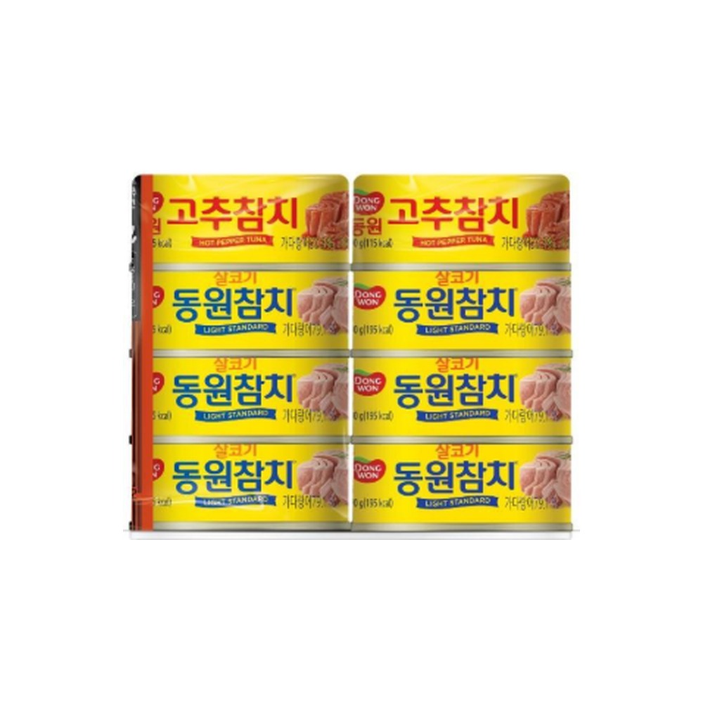 동원 BTS 슈퍼참치시즌2 8입 (살코기6,고추온팩2)
