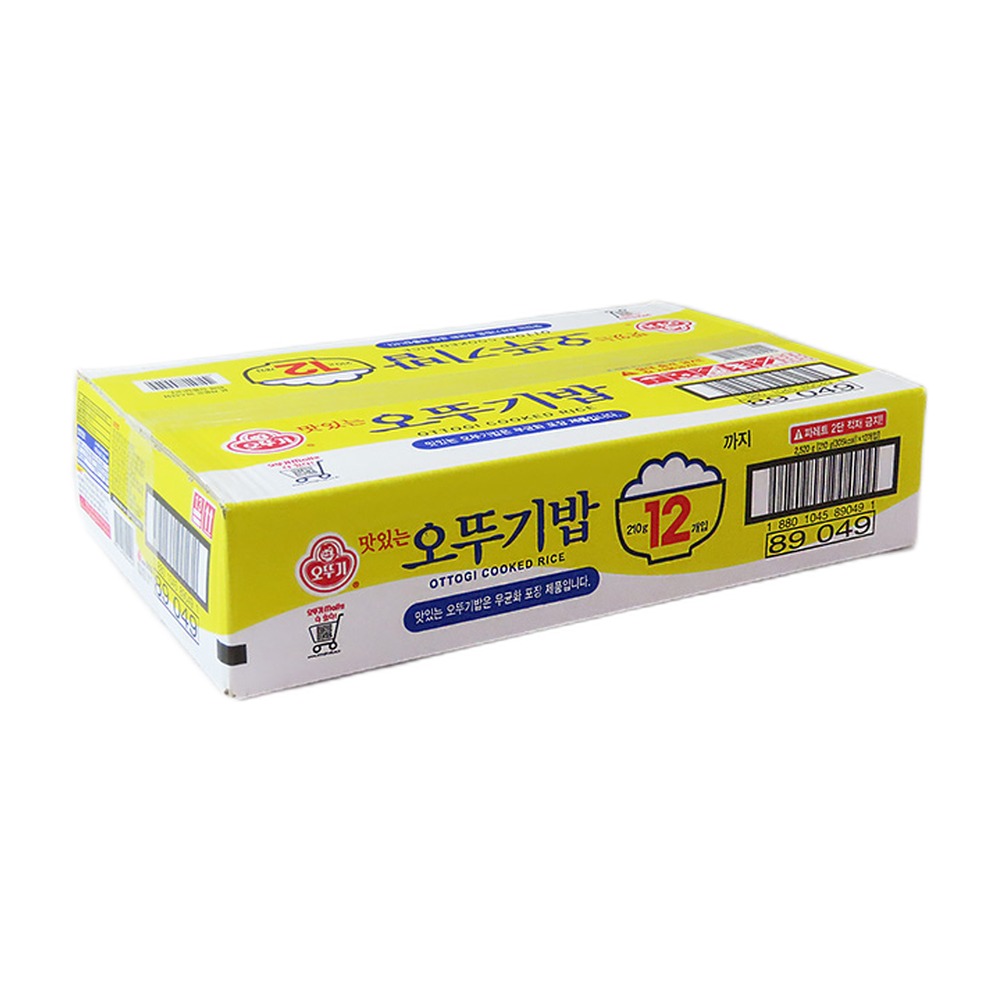 [공구특가] 맛있는 오뚜기밥 210g*12개입 (1박스)